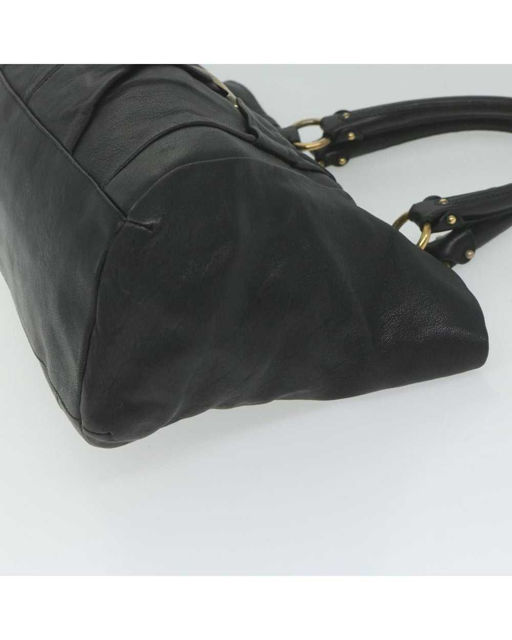 Salvatore Ferragamo Black Leather Tote Bag by Ita… - image 4