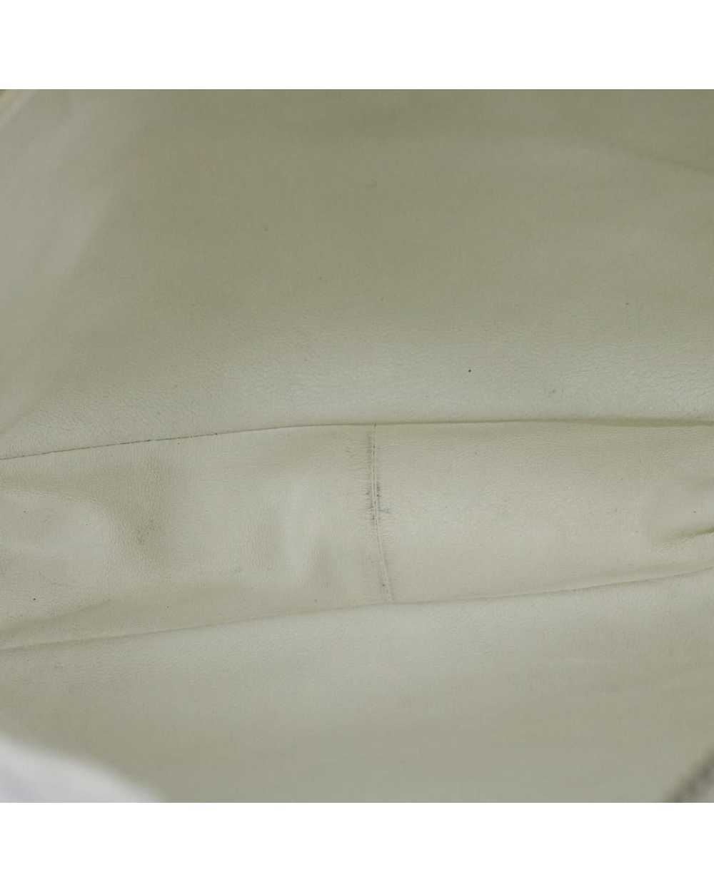 Chanel Quilted Fringe Shoulder Bag Lamb Skin in W… - image 10