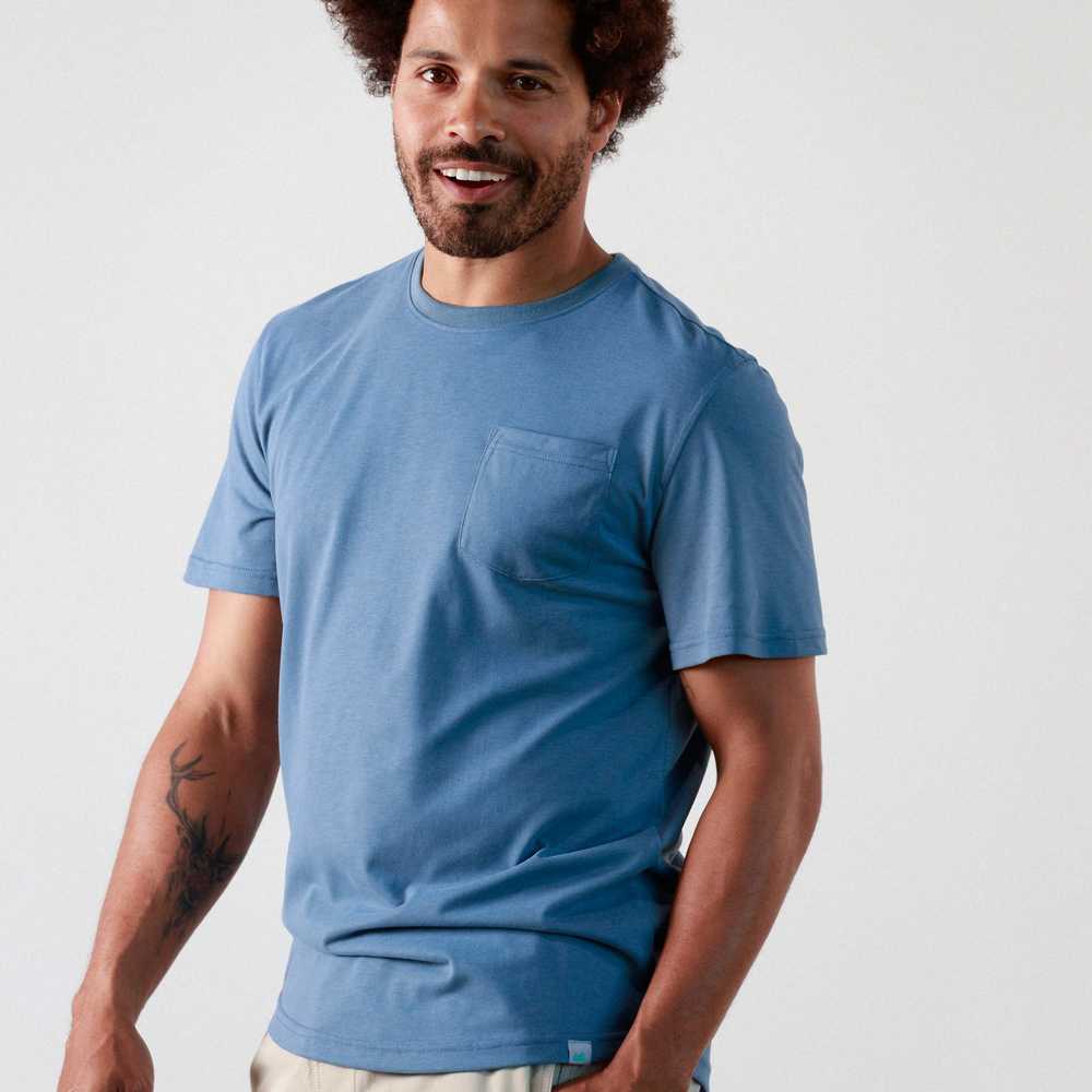 Myles Apparel Everyday Tee with Pocket in Vintage… - image 2