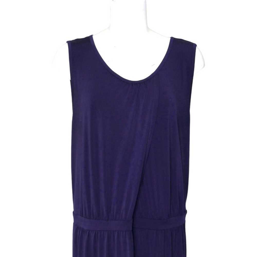 Neiman Marcus XL Maxi Dress Sleeveless Purple Key… - image 9