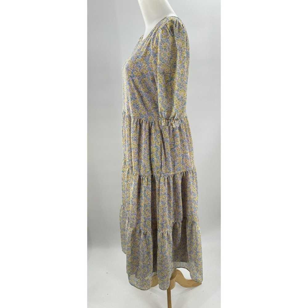 Code X Mode Maxi Peasant Dress Size Xs Tiered Chi… - image 4