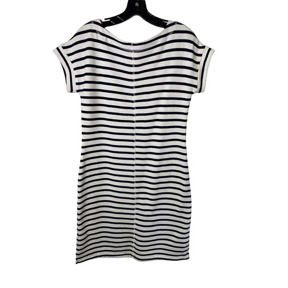 T BY TALBOTS WOMEN'S NAVY WHITE STRIPE FRENCH TER… - image 2