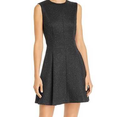 Theory MELA SEAMED SLEEVELESS FIT & FLARE DRESS IN