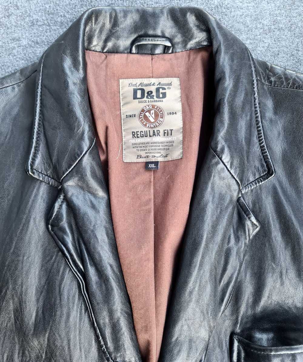 Italian Designers D&G Leather Jacket or Leather B… - image 3
