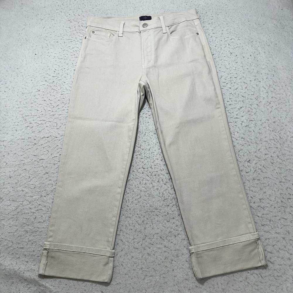 NYDJ NYDJ 6 Capri Jeans 30x23 Beige Straight Denim - image 1