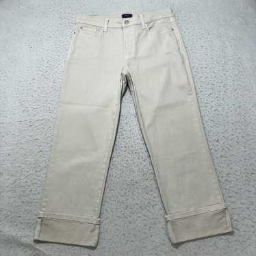 NYDJ NYDJ 6 Capri Jeans 30x23 Beige Straight Denim - image 1