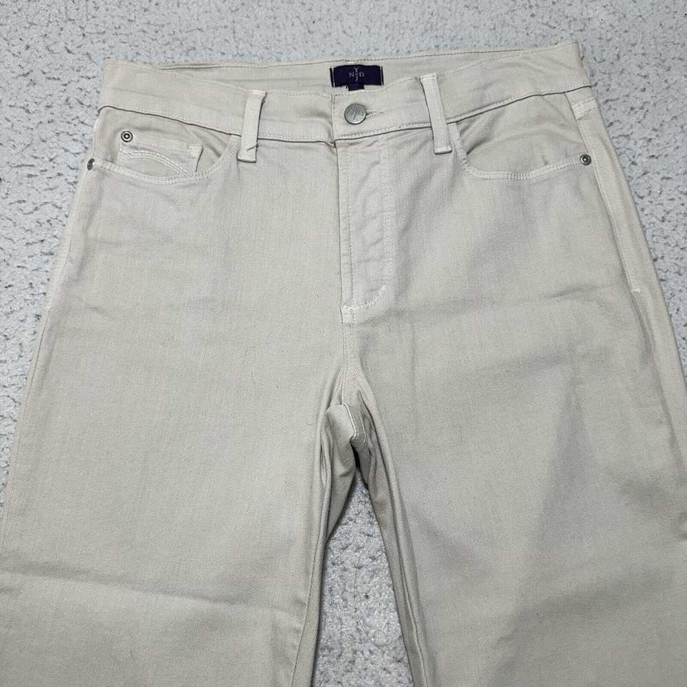 NYDJ NYDJ 6 Capri Jeans 30x23 Beige Straight Denim - image 2