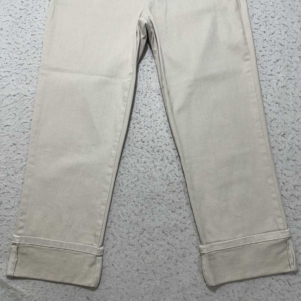 NYDJ NYDJ 6 Capri Jeans 30x23 Beige Straight Denim - image 3