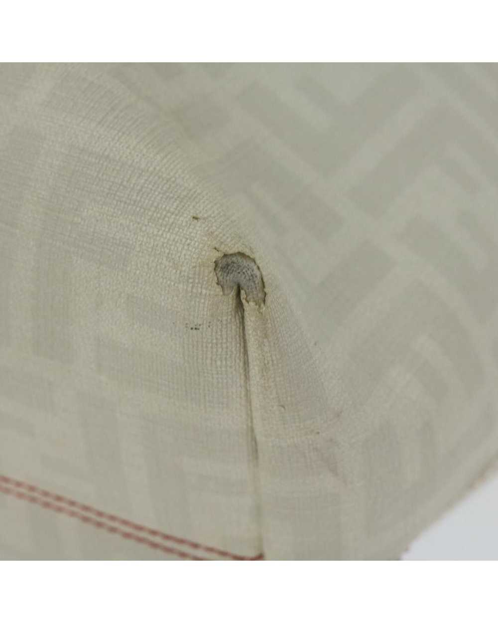 Fendi White Zucca Canvas Tote Bag with Accessory … - image 10