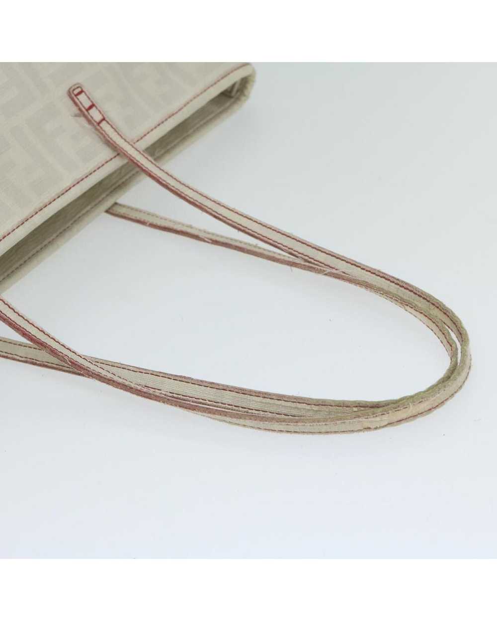 Fendi White Zucca Canvas Tote Bag with Accessory … - image 7