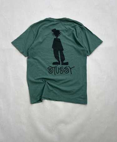Stussy × Vintage Tshirt Stussy Shadow Man rage hip