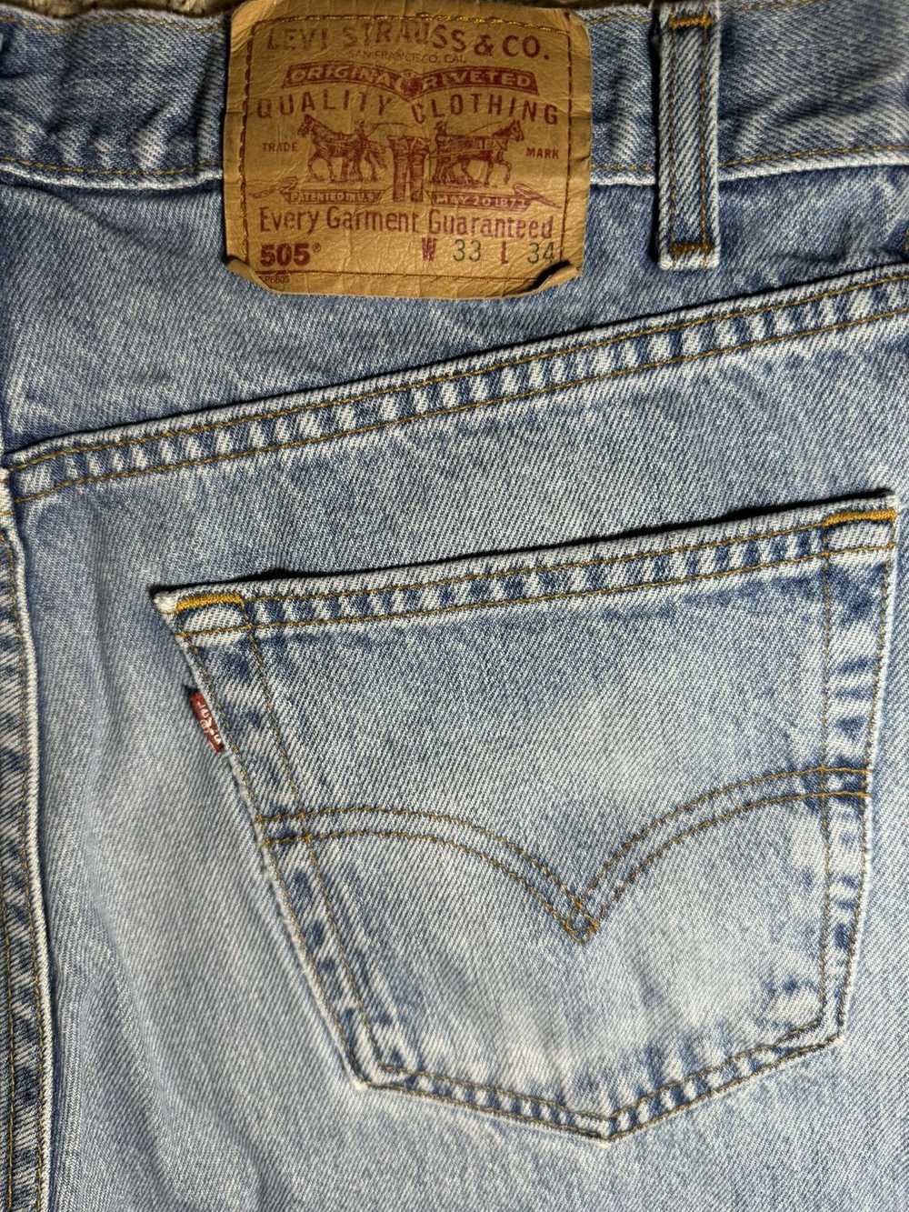 Levi's Vintage Clothing Vintage Faded Light Blue … - image 7