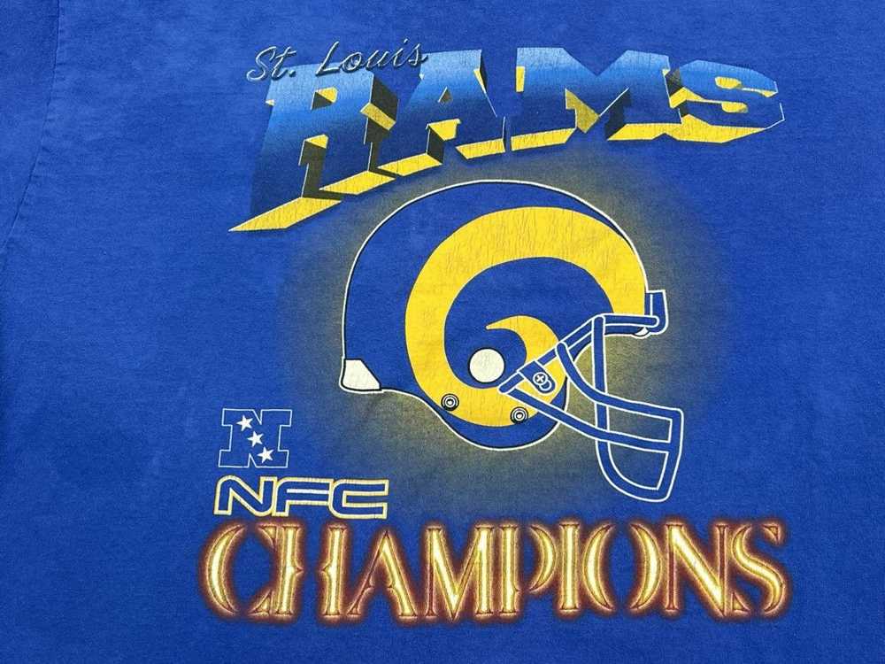 Delta × NFL × Vintage 90s St Louis Rams NFC Champ… - image 2
