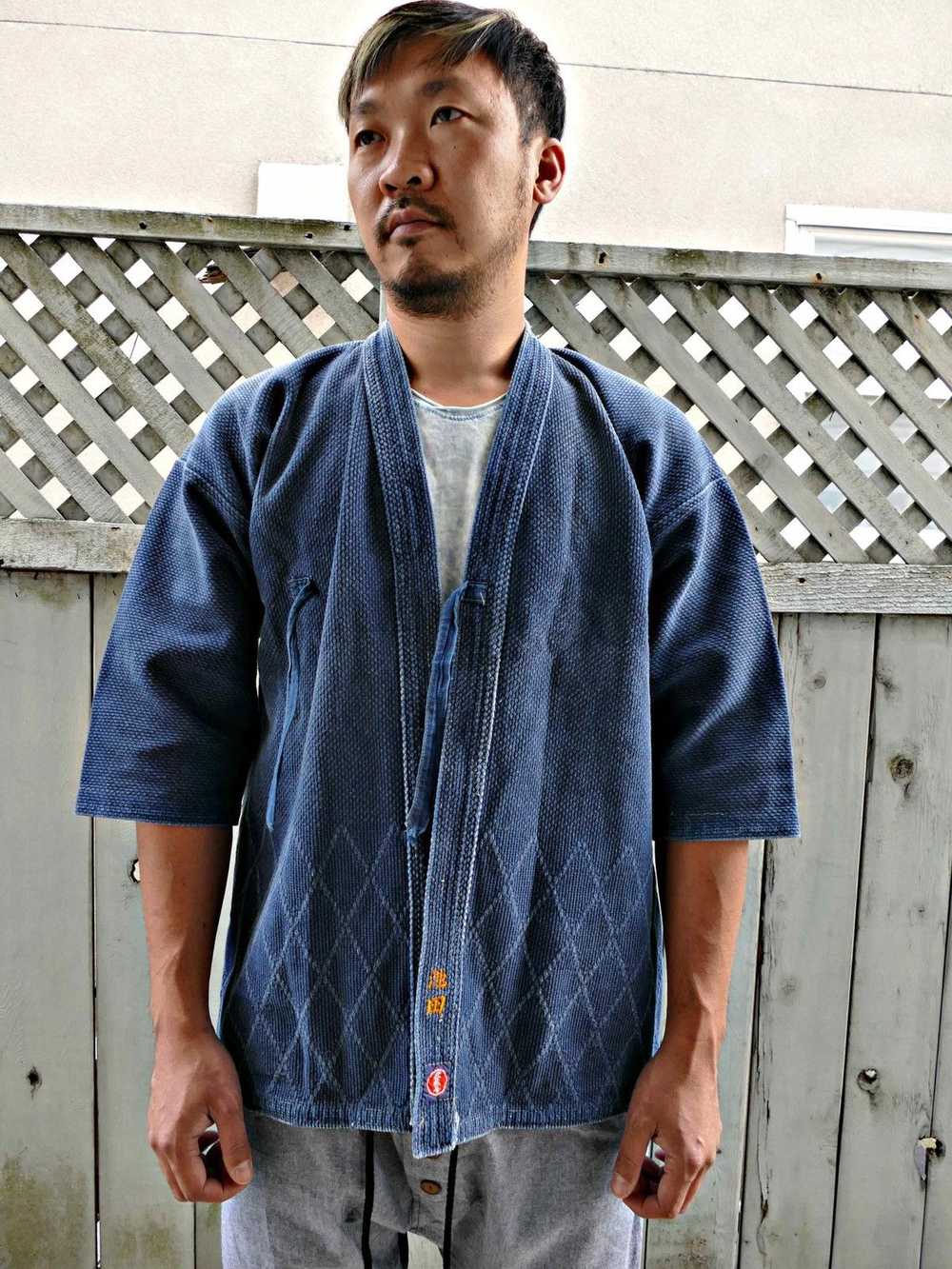 Indigo × Japanese Brand ANTIQUE INDIGO KENDO SASH… - image 10