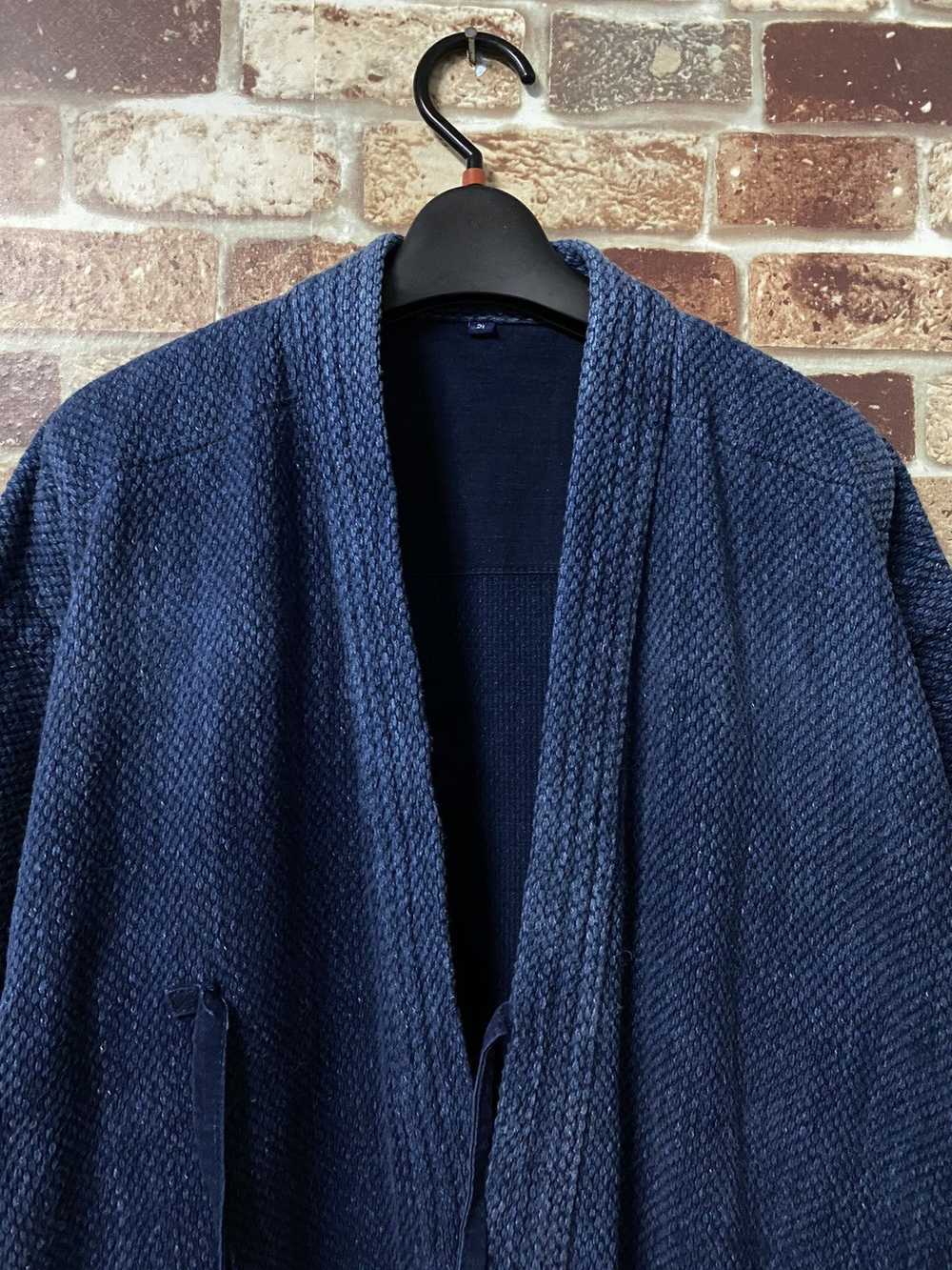 Indigo × Japanese Brand ANTIQUE INDIGO KENDO SASH… - image 4