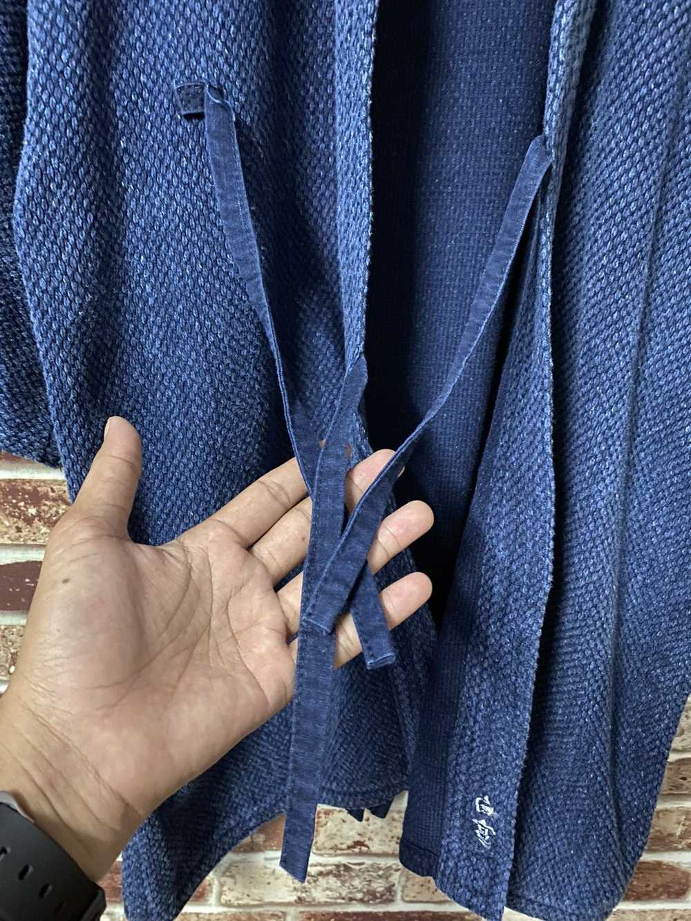 Indigo × Japanese Brand ANTIQUE INDIGO KENDO SASH… - image 7