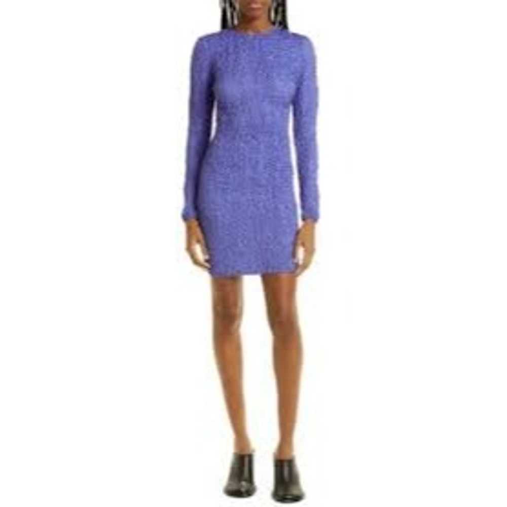 Samsoe Samsoe Bianca Dress Scrunch Purple Long Sl… - image 12