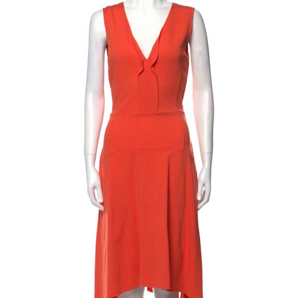 Kobi Halperin A-Line Dress Orange Sleeveless with… - image 1