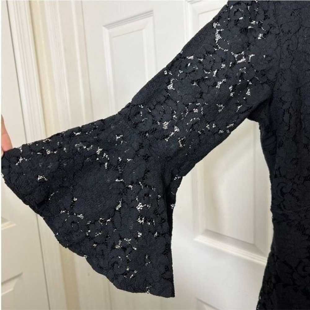 Lulu’s Favorite Flair Black Floral Lace Flounce S… - image 6