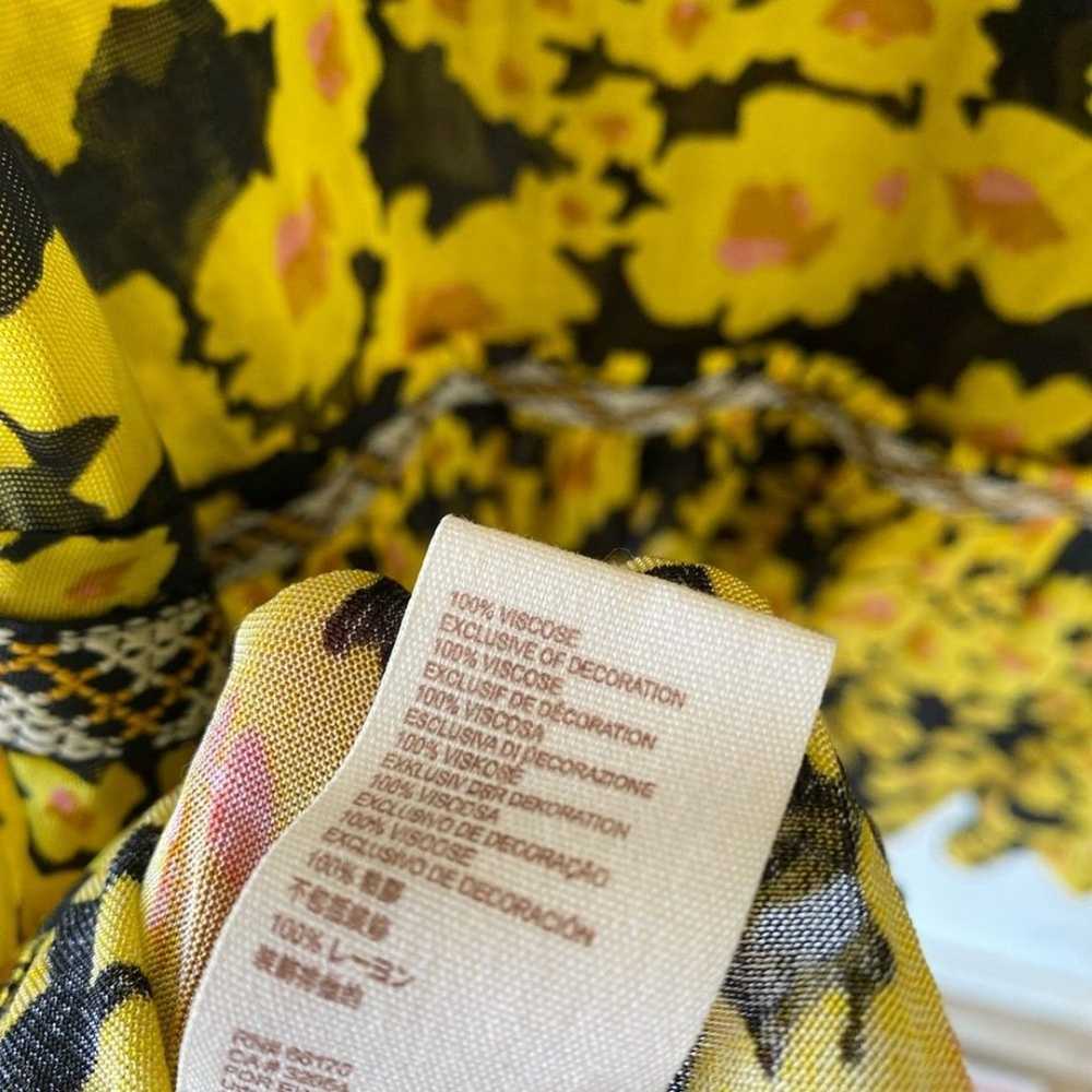 Free People yellow black long sleeve love letter … - image 8