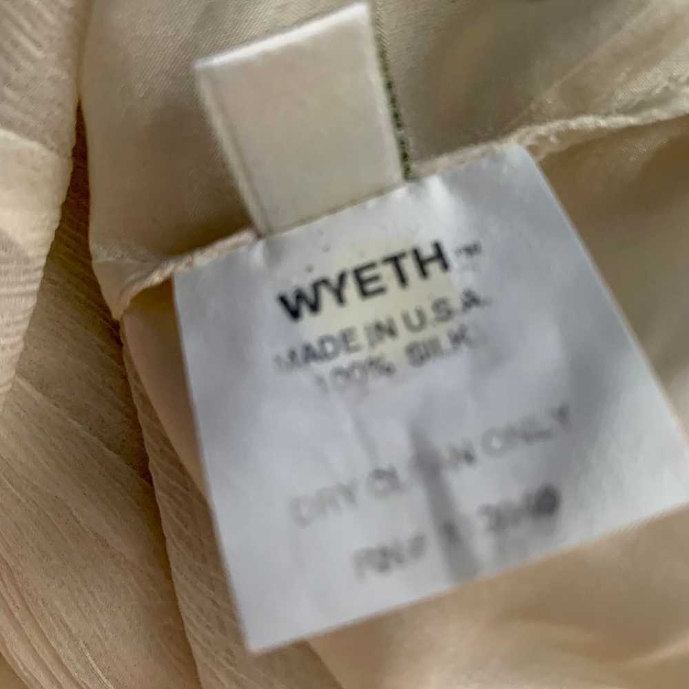 Wyeth By Todd Magill Ivory Silk Midi Dress S - image 10