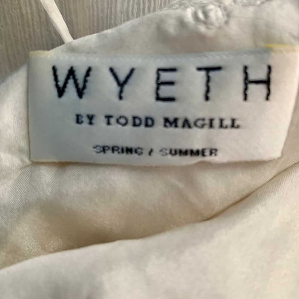 Wyeth By Todd Magill Ivory Silk Midi Dress S - image 8