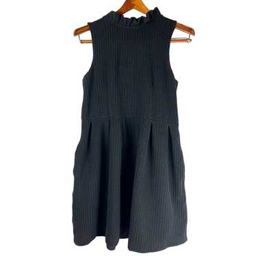 Ganni, Anthropologie Black Midi Knit Dress, Women'