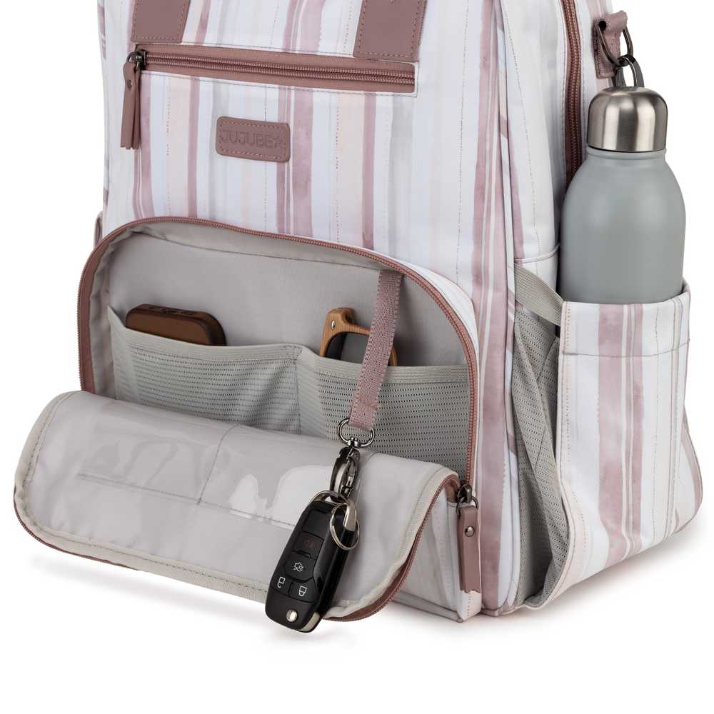 JuJuBe Nature Babe Backpack - Watercolor Stripe - image 5