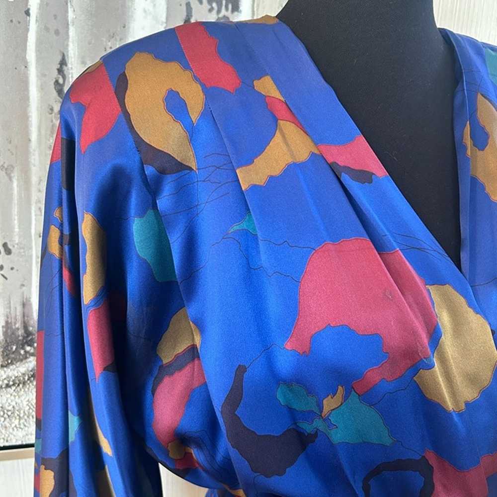 Vintage Enrico Gelini Womens 100% Silk Dress - Si… - image 4