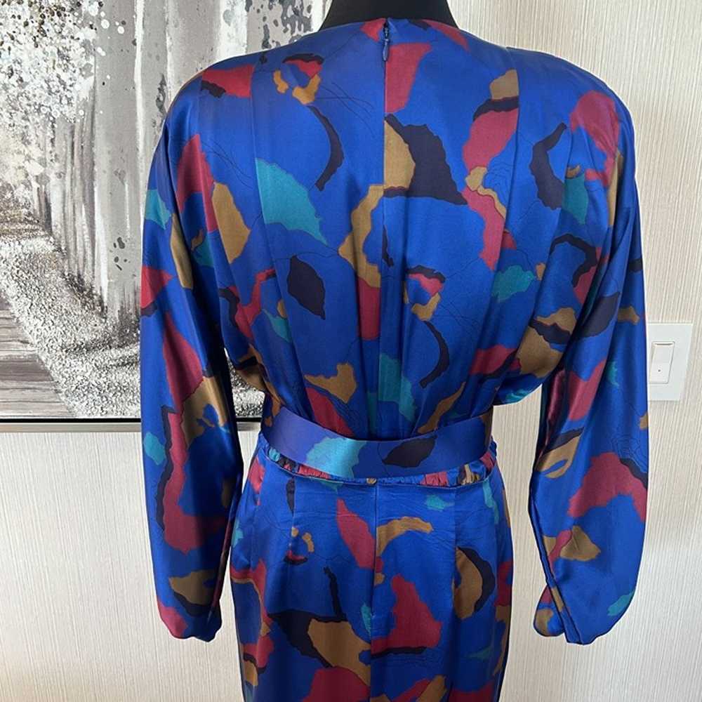 Vintage Enrico Gelini Womens 100% Silk Dress - Si… - image 5