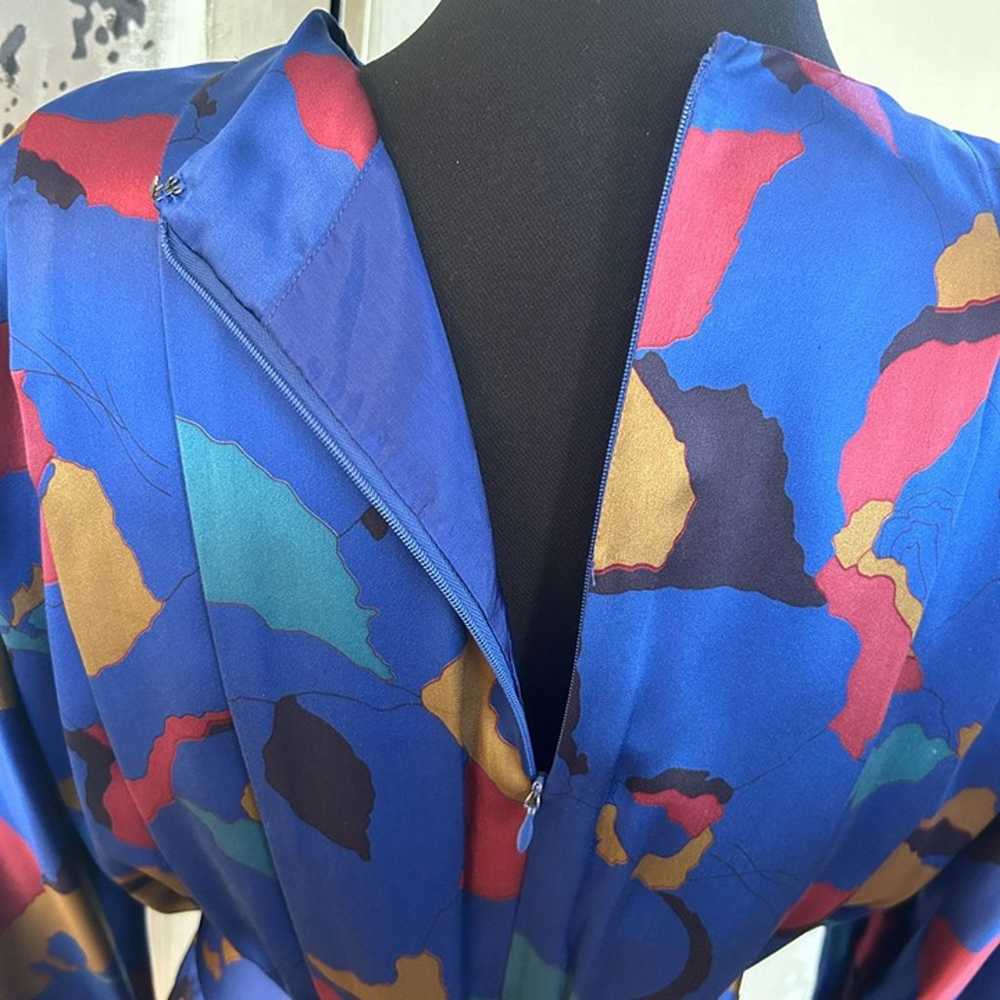 Vintage Enrico Gelini Womens 100% Silk Dress - Si… - image 8