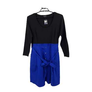 City Chic Womens size M 18 dress blue black Uptow… - image 1
