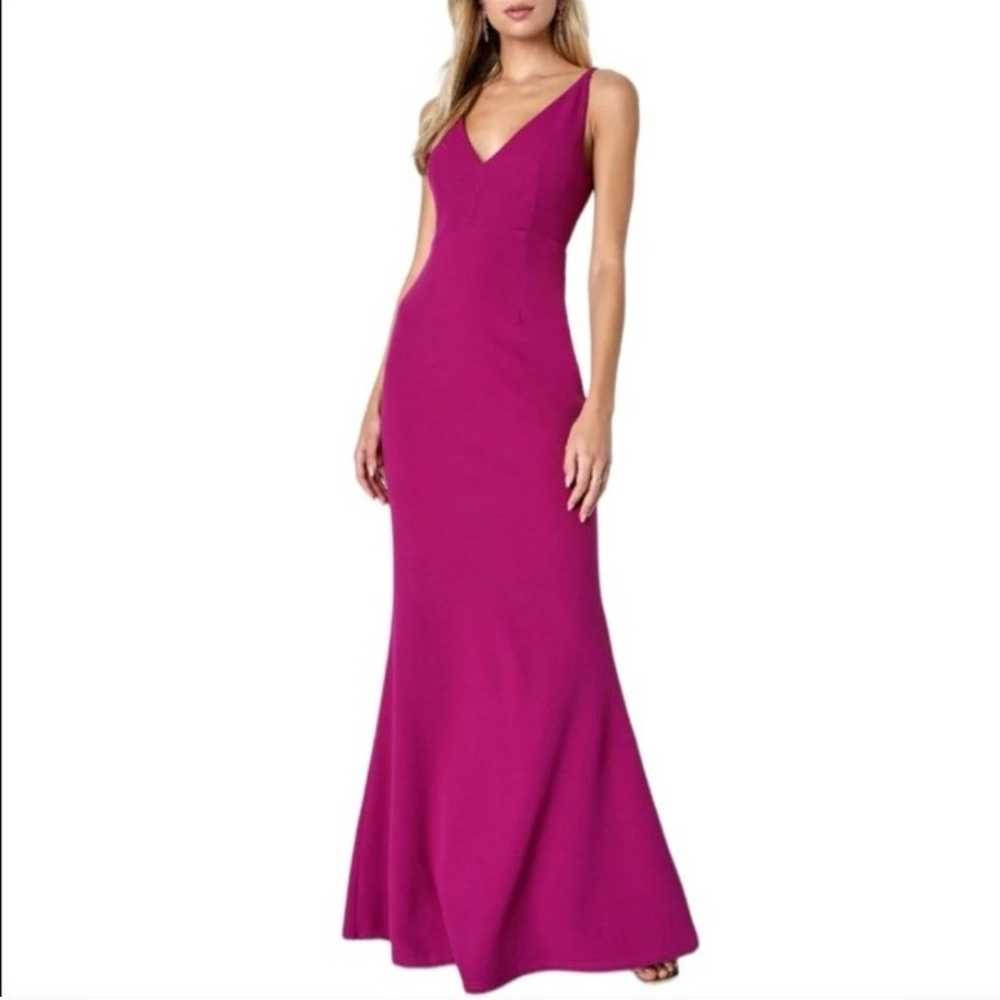 Lulus Melora Magenta Purple Sleeveless Maxi Dress… - image 1