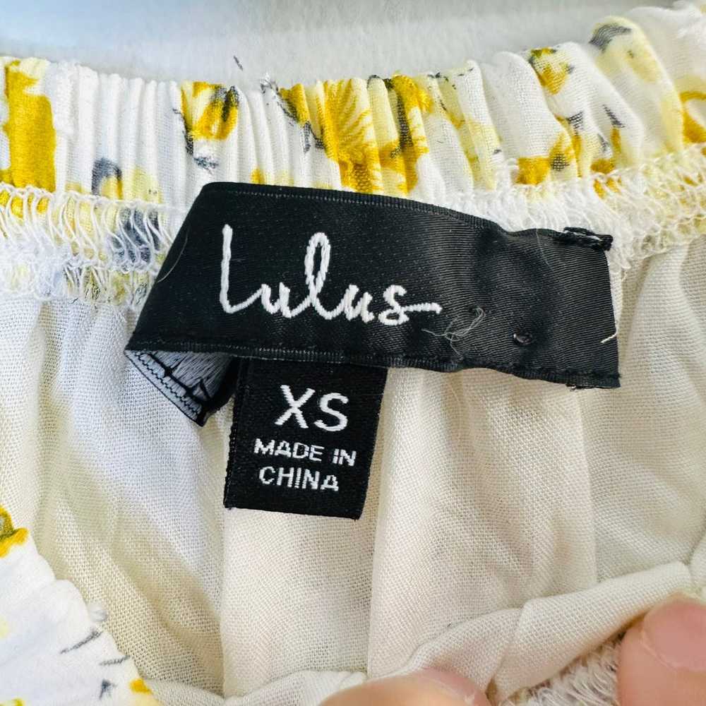 Lulus Love That Blooms Yellow Floral Print Off-th… - image 2