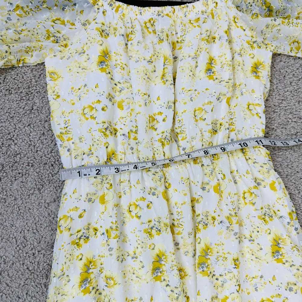 Lulus Love That Blooms Yellow Floral Print Off-th… - image 7