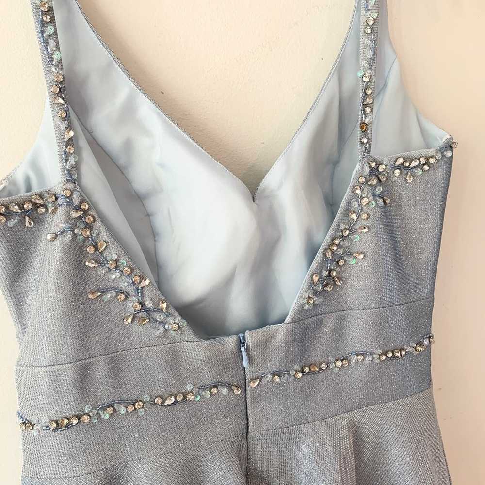 Ellie Wilde Sleeveless Glitter A Line Mini Cinder… - image 6