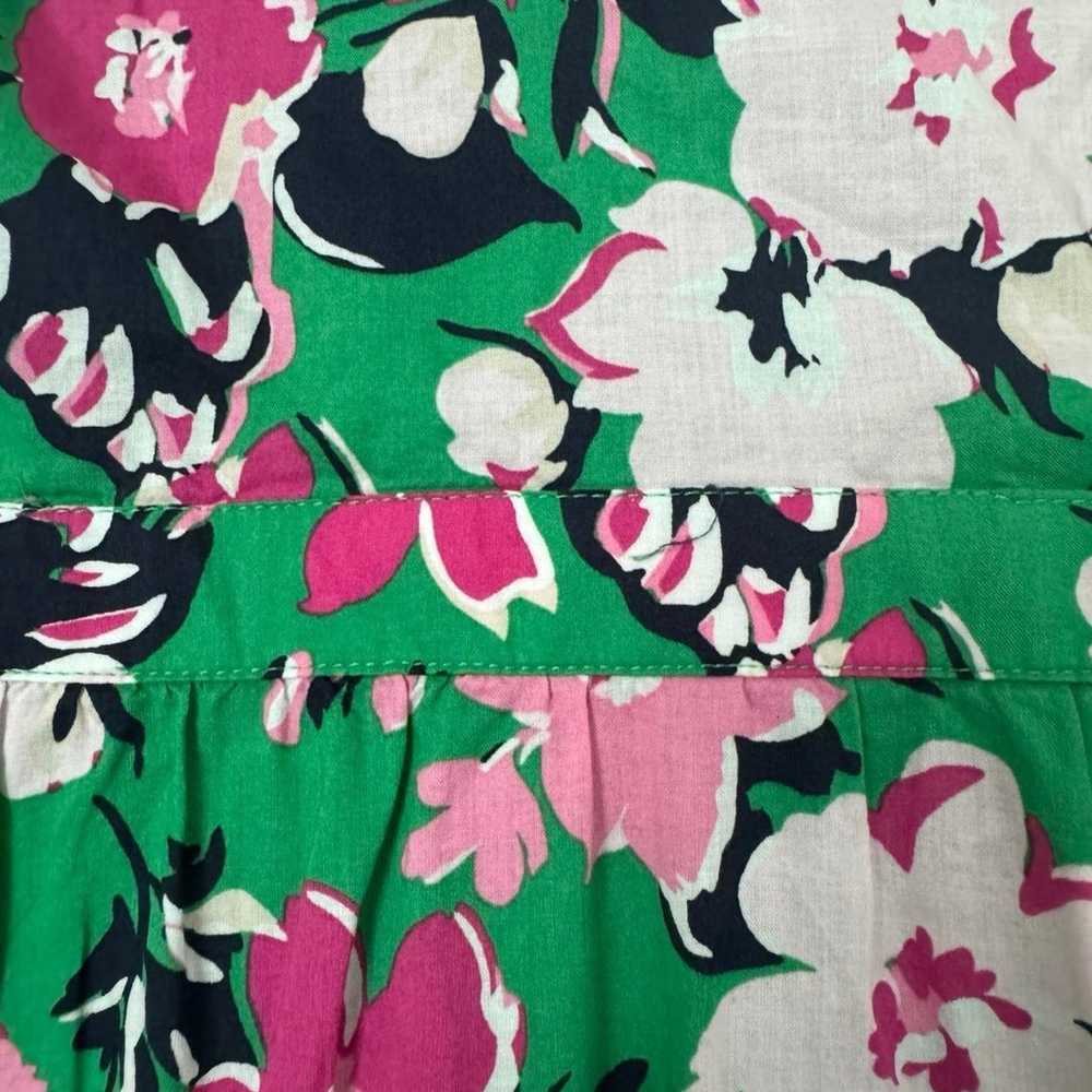 NWOT J. Crew Factory Floral Ruffled MIDI Dress Si… - image 7