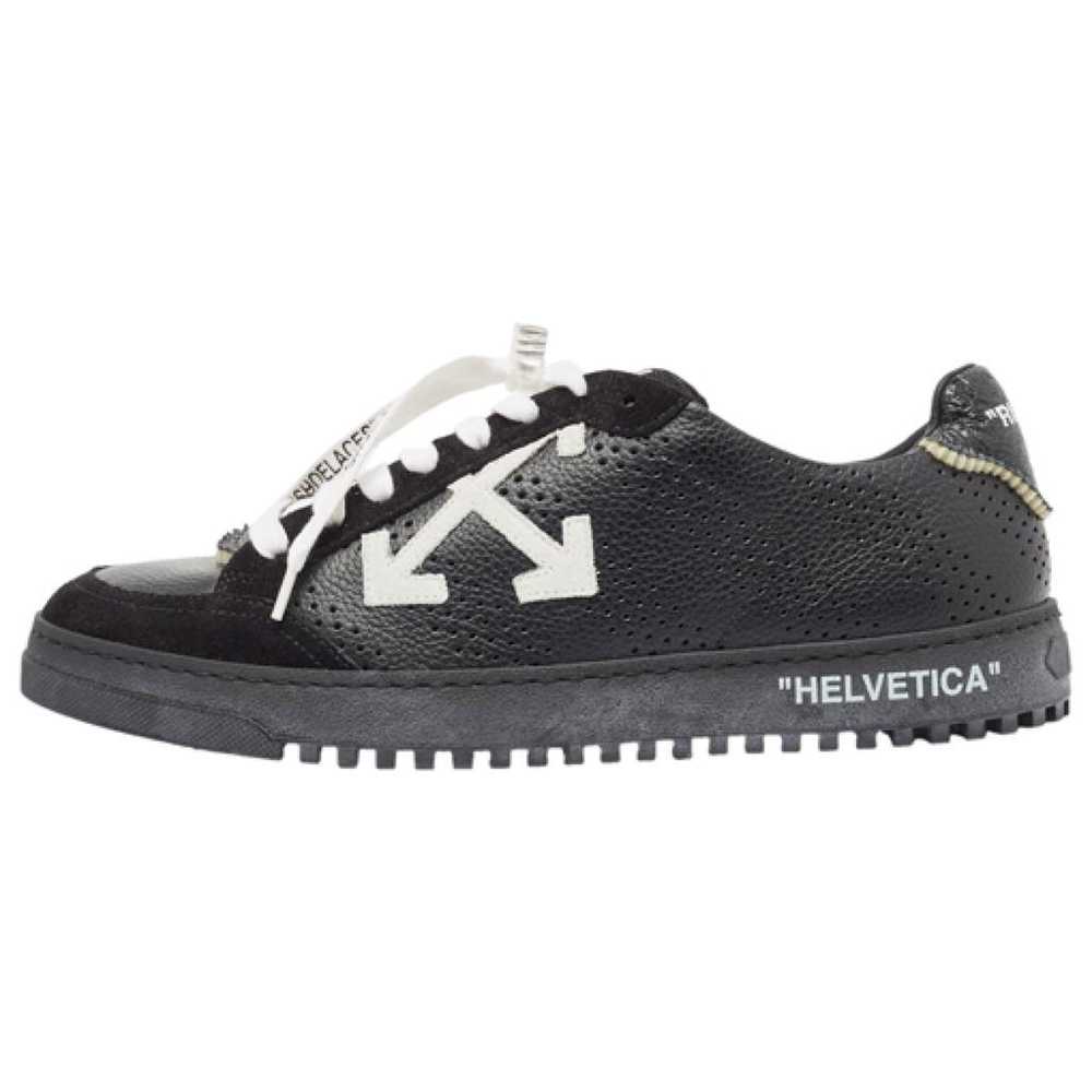 Off-White Leather trainers - image 1