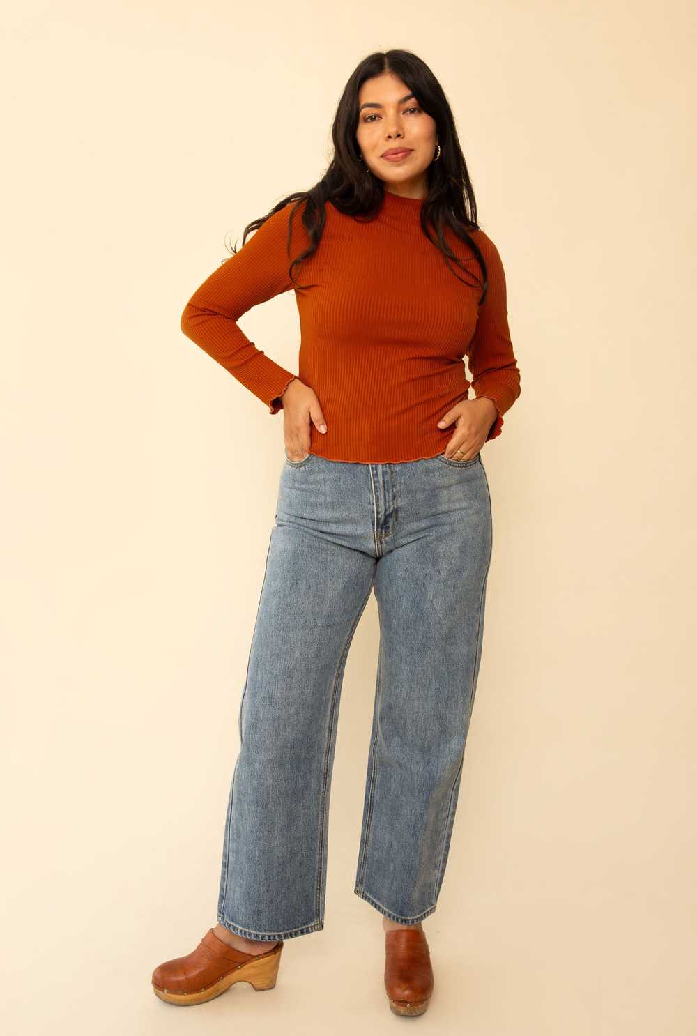 Whimsy and Row Flora Pant in Light Denim Wide Leg - image 1