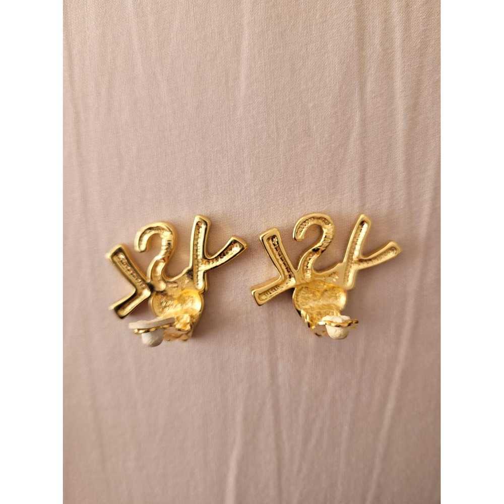 Yves Saint Laurent Yellow gold earrings - image 2
