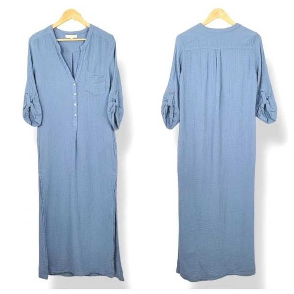 Everyday Ritual Tracey Caftan in Stonewash Blue C… - image 2