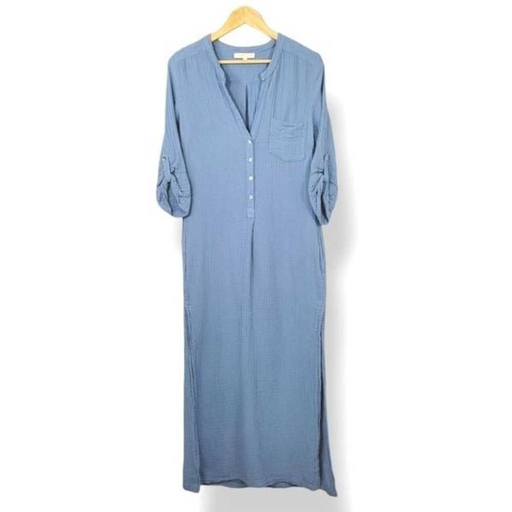 Everyday Ritual Tracey Caftan in Stonewash Blue C… - image 3