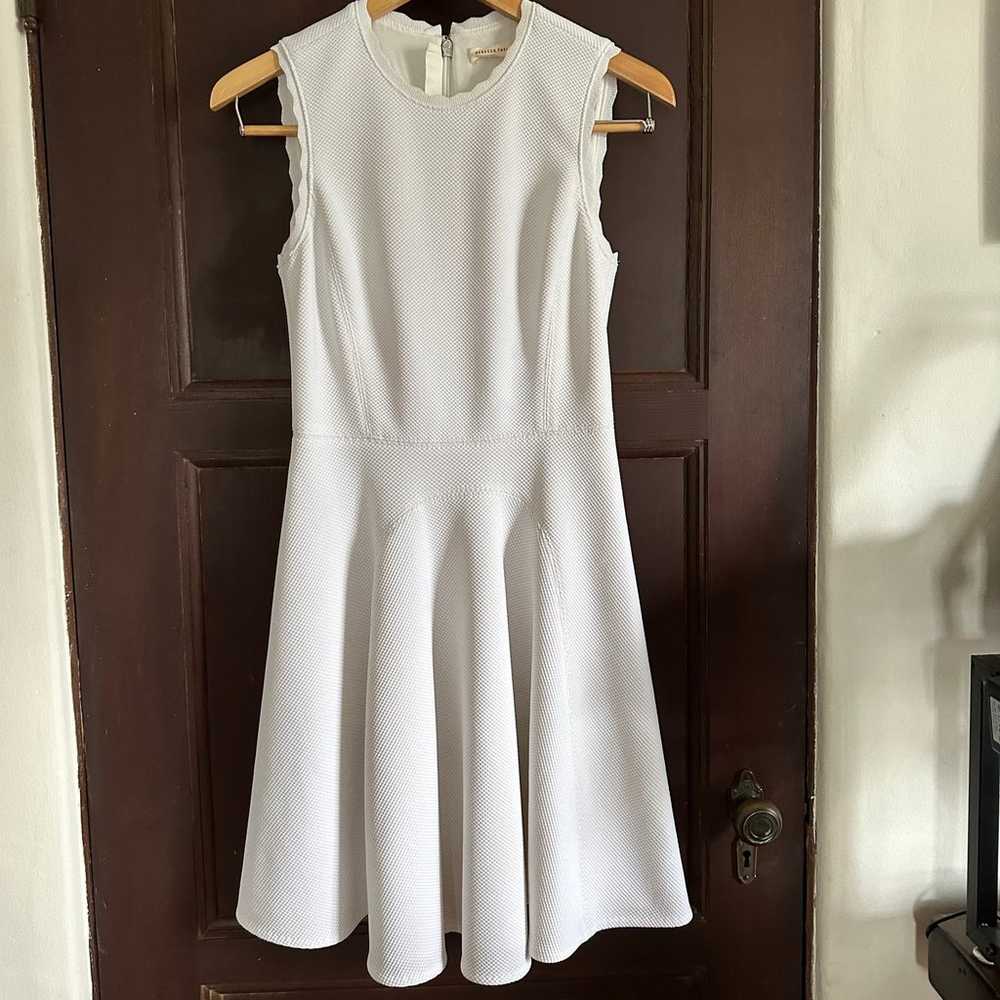REBECCA TAYLOR | White Textured Fit & Flare dress… - image 1