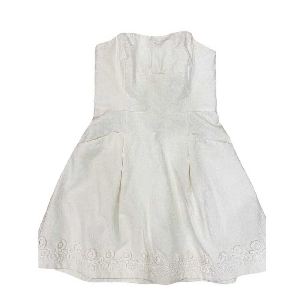 Lilly Pulitzer Sleeveless White Dress Size 4 Pock… - image 1