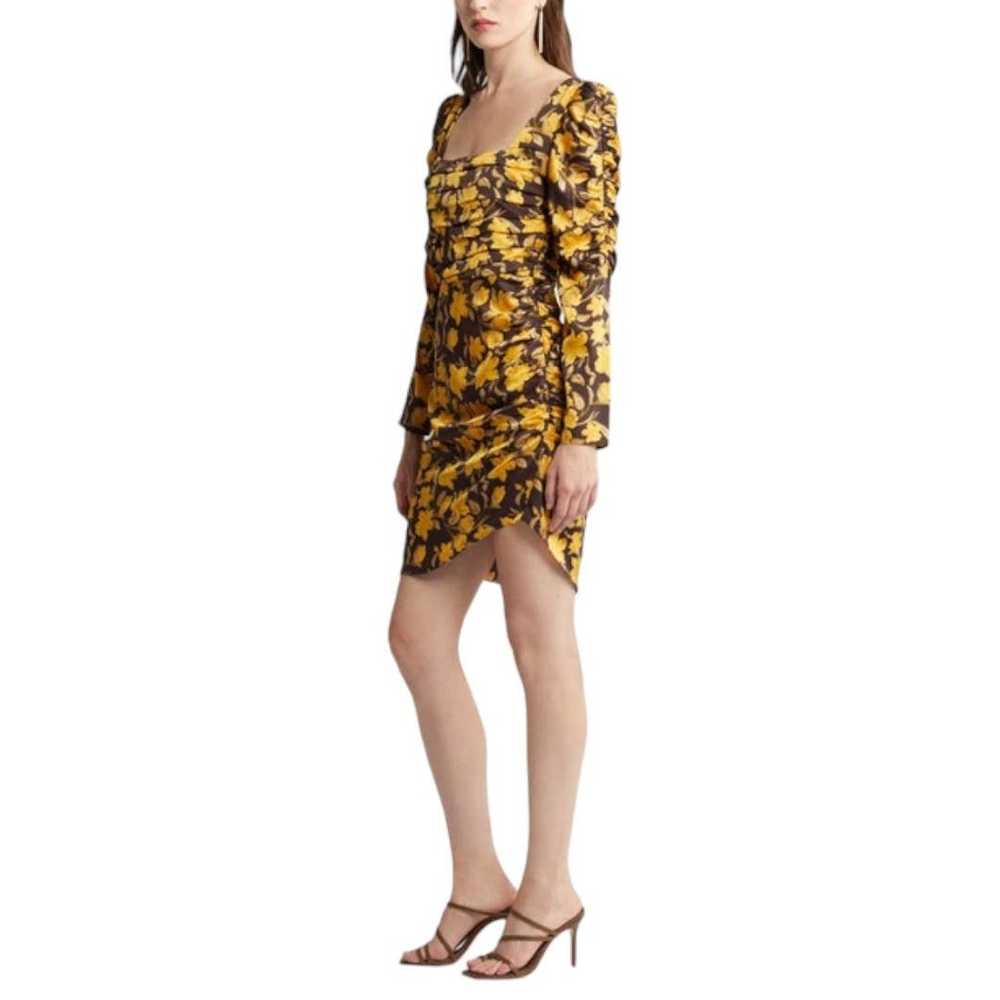 FLORET STUDIOS Brown Yellow Floral Shirred Long S… - image 7