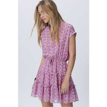 Rebecca Minkoff Ollie Pink Ruffle Mini Dress // M