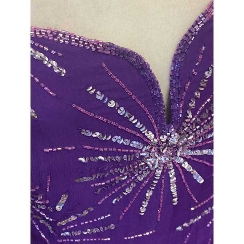 Panoly Atlanta Silk purple silver sequinFormal Sp… - image 10