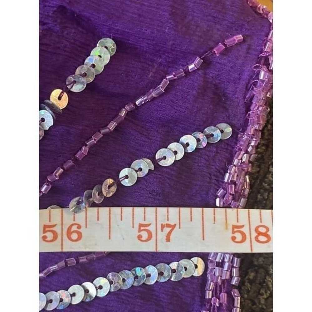 Panoly Atlanta Silk purple silver sequinFormal Sp… - image 4