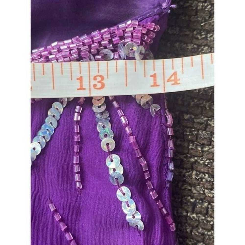 Panoly Atlanta Silk purple silver sequinFormal Sp… - image 5