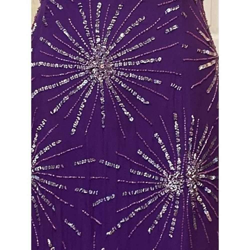 Panoly Atlanta Silk purple silver sequinFormal Sp… - image 9